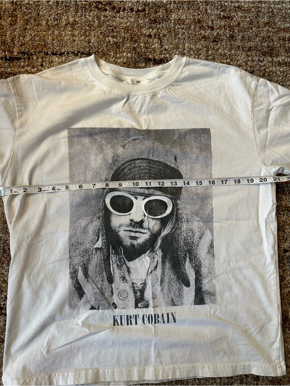 H&M White Kurt Cobain Graphic Tee - Picture 4 of 6